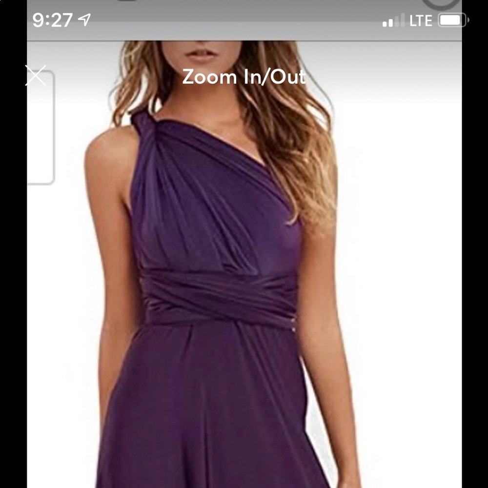 Eggplant multi-way dress